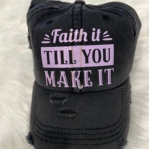 NWOT Custom made Pony tail Hat